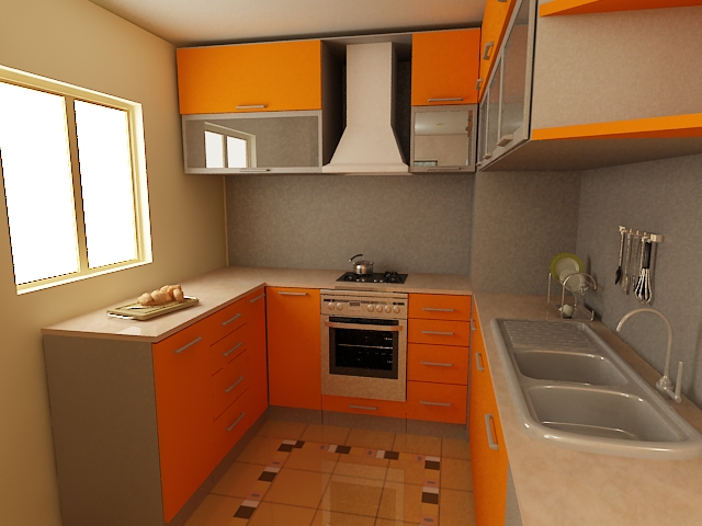 Orange Kitchens
