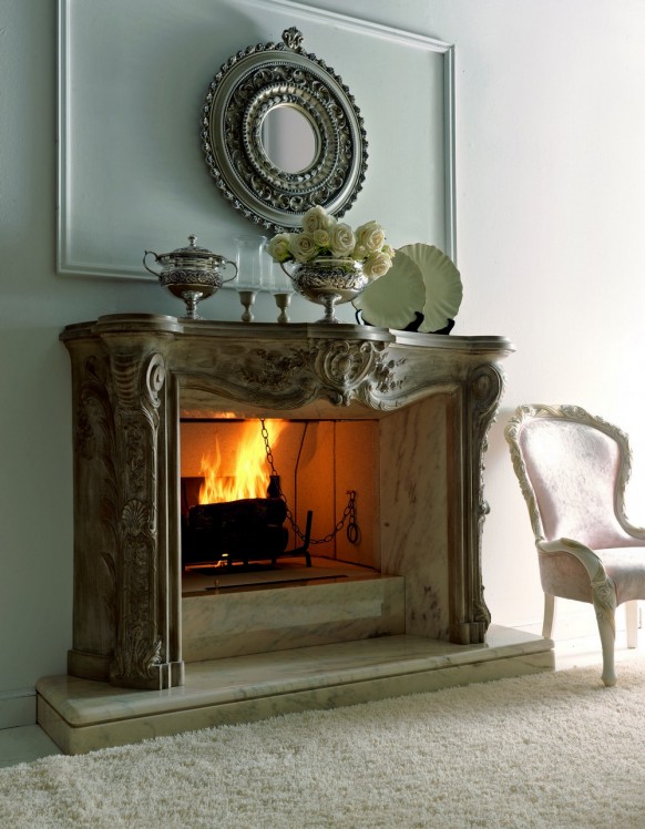 Italian fireplace the luxury design