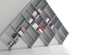 Pyramid Modular Aluminum Bookcases