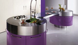 Purple Kitchens