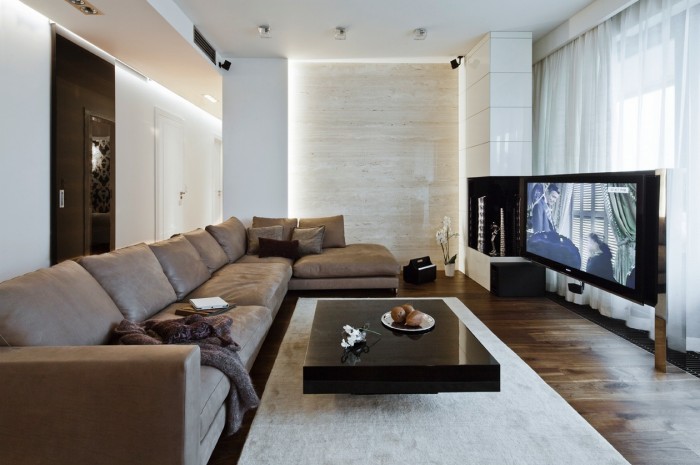 Modern neutral lounge | Interior Design Ideas