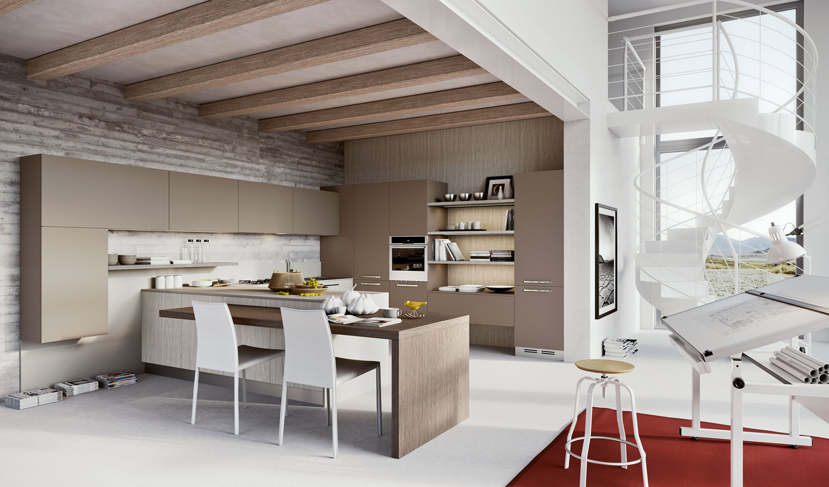 Beige Kitchen Cabinets Design Ideas