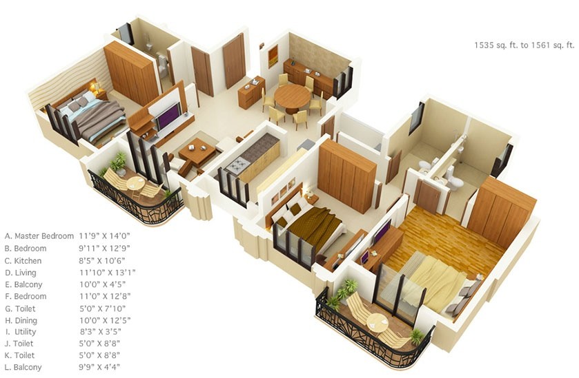 3 Bedroom Floor Plans Under 1600 Square Feet Interior Design Ideas