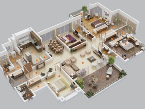 4 Bedroom Apartment/House Plans