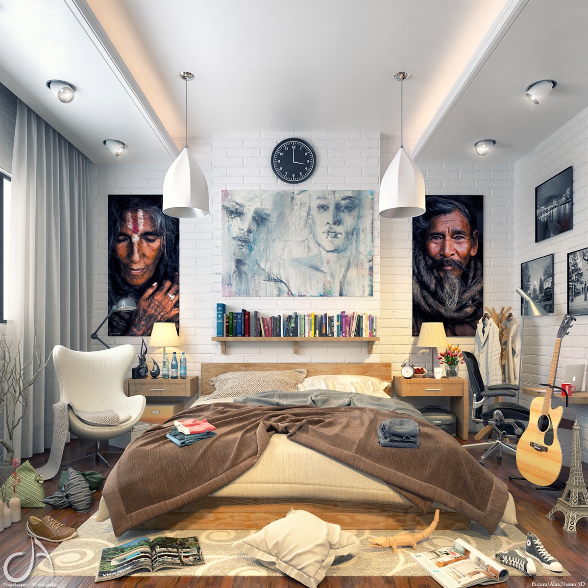 indie hipster room