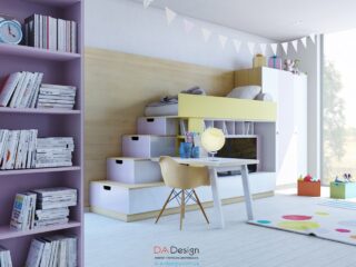 Colorful Kids Room Designs with Plenty of Storage Space