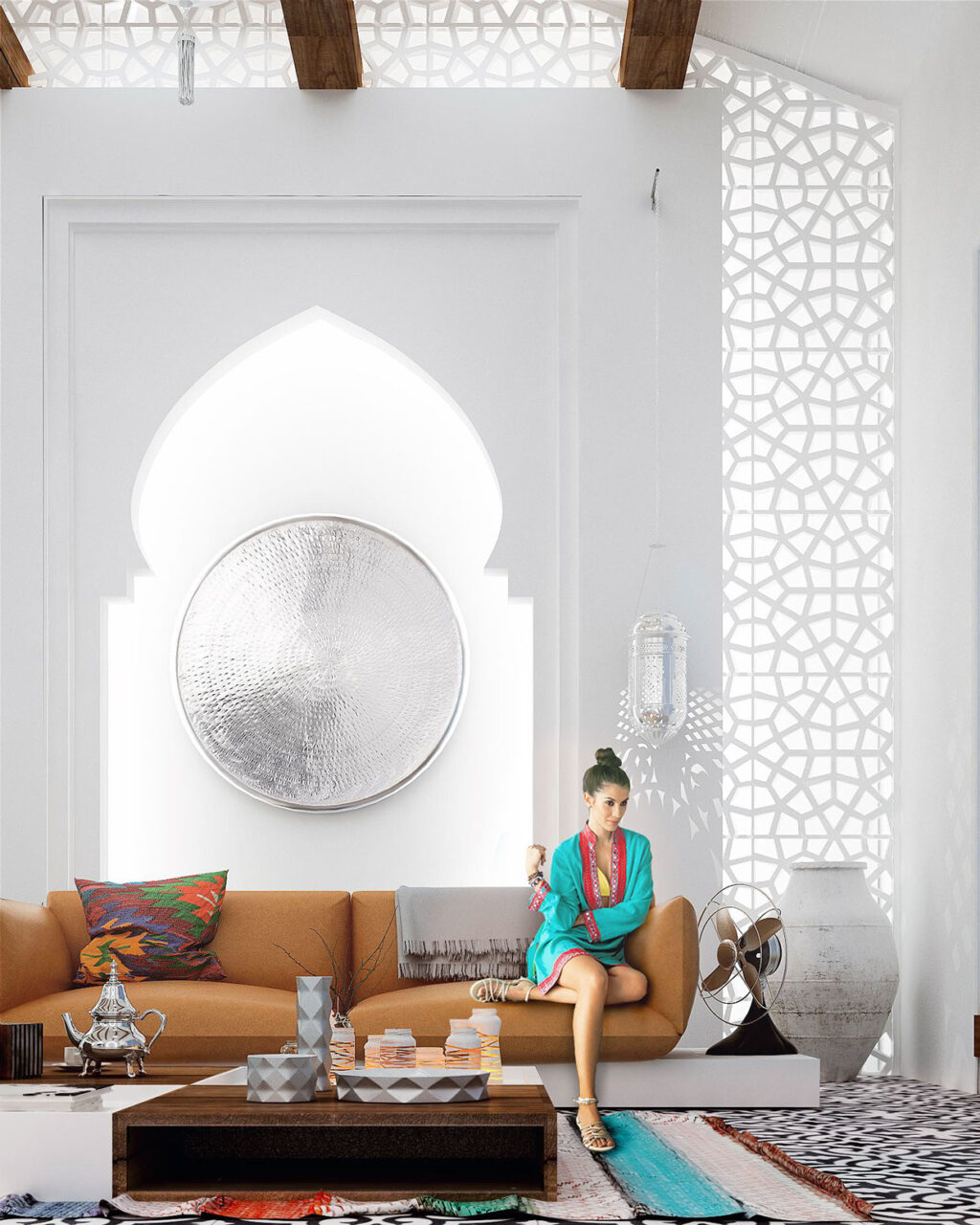 moroccan-living-room | Interior Design Ideas