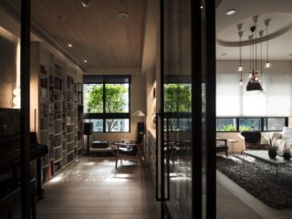 A Warm Wood Home in Taiwan with a Beautiful Cozy Reading Nook