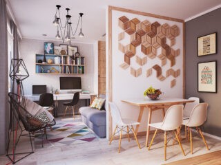 Living Small With Style: 2 Beautiful Small Apartment Plans Under 500 Square Feet (50 Square Meters)