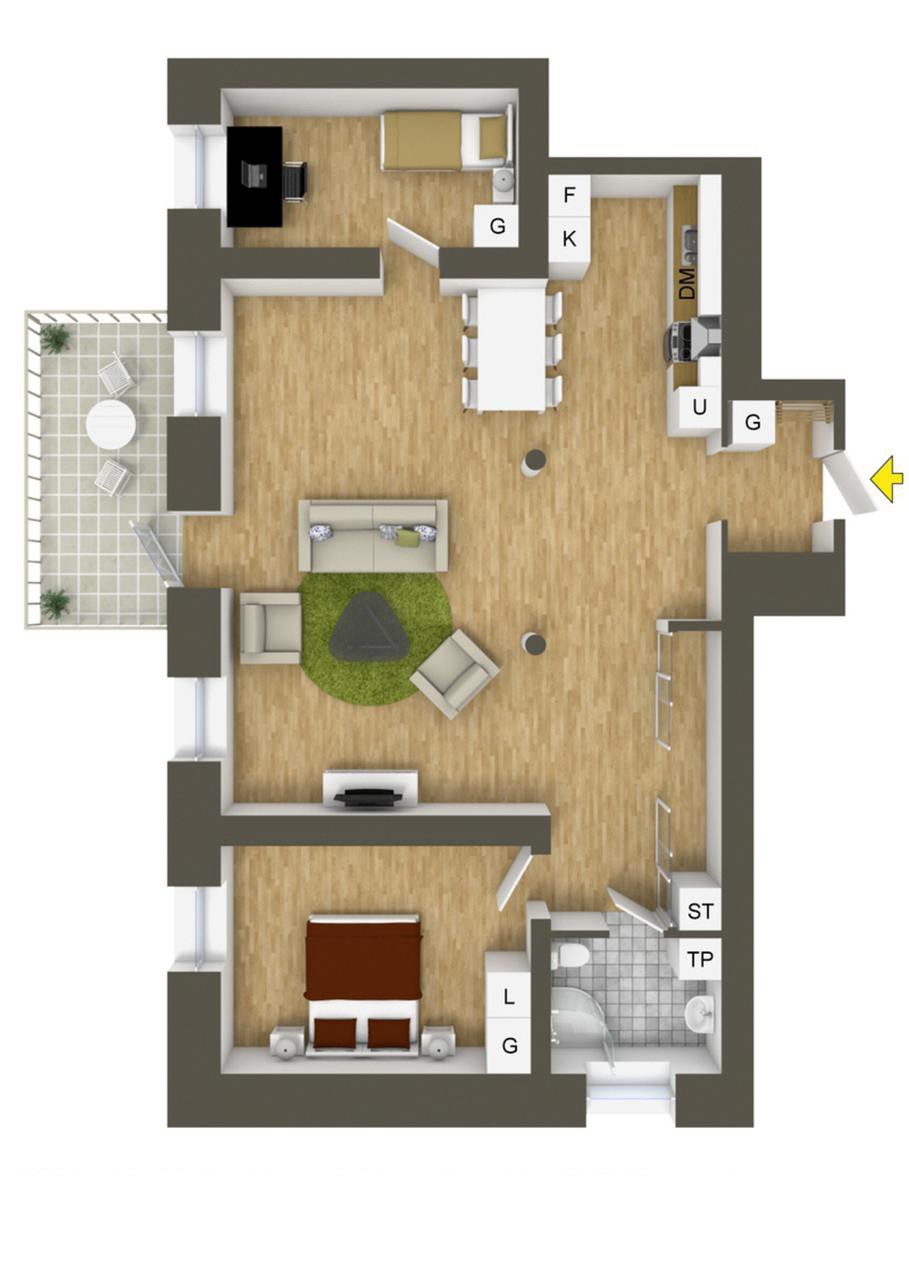 40 More 2 Bedroom Home Floor Plans