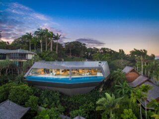 A Sculptural Cliffside Home With A Breathtaking Tropical View