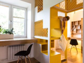 Amazingly Modular Small Family Apartment With Lots Of Playful Spaces