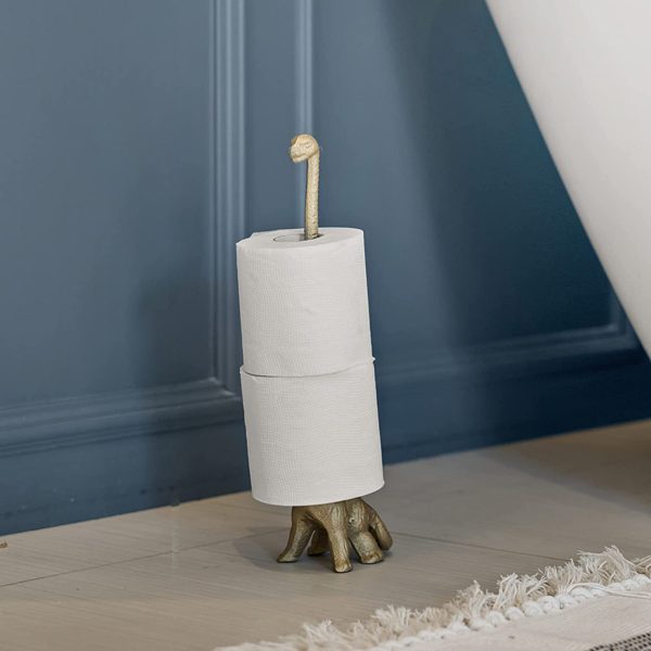 Home Basics Bronze Freestanding Single Post Toilet Paper Holder with  Storage in the Toilet Paper Holders department at