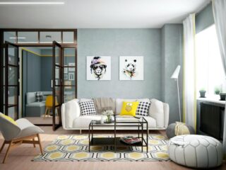 2 Bright Homes With Energetic Yellow Accents