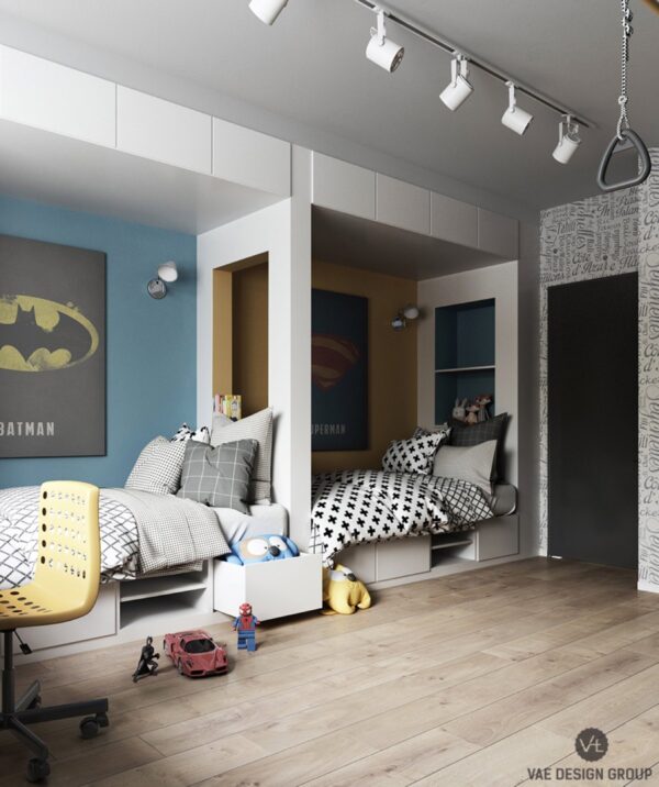 2 Modern Apartments Under 1200 Square Feet Area For Young Families ...