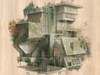 Surreal Architectural Illustrations By Cinta Vidal Agulló