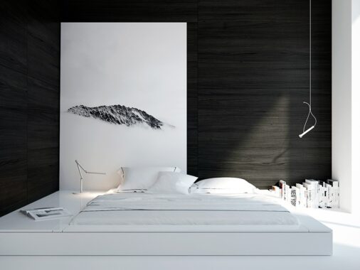 40 Beautiful Black & White Bedroom Designs