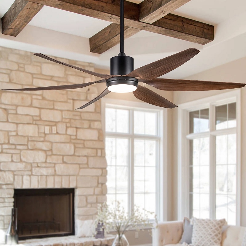 Elegant six blade ceiling fan