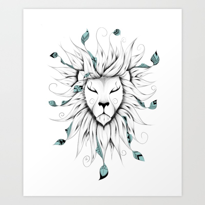Buy Lion Drawing, Lion Pencil Drawing Lion Fine Art,big Animal Art,lion  Gift,wildlife Art,pencil and Ink Drawing Digital Print Online in India -  Etsy