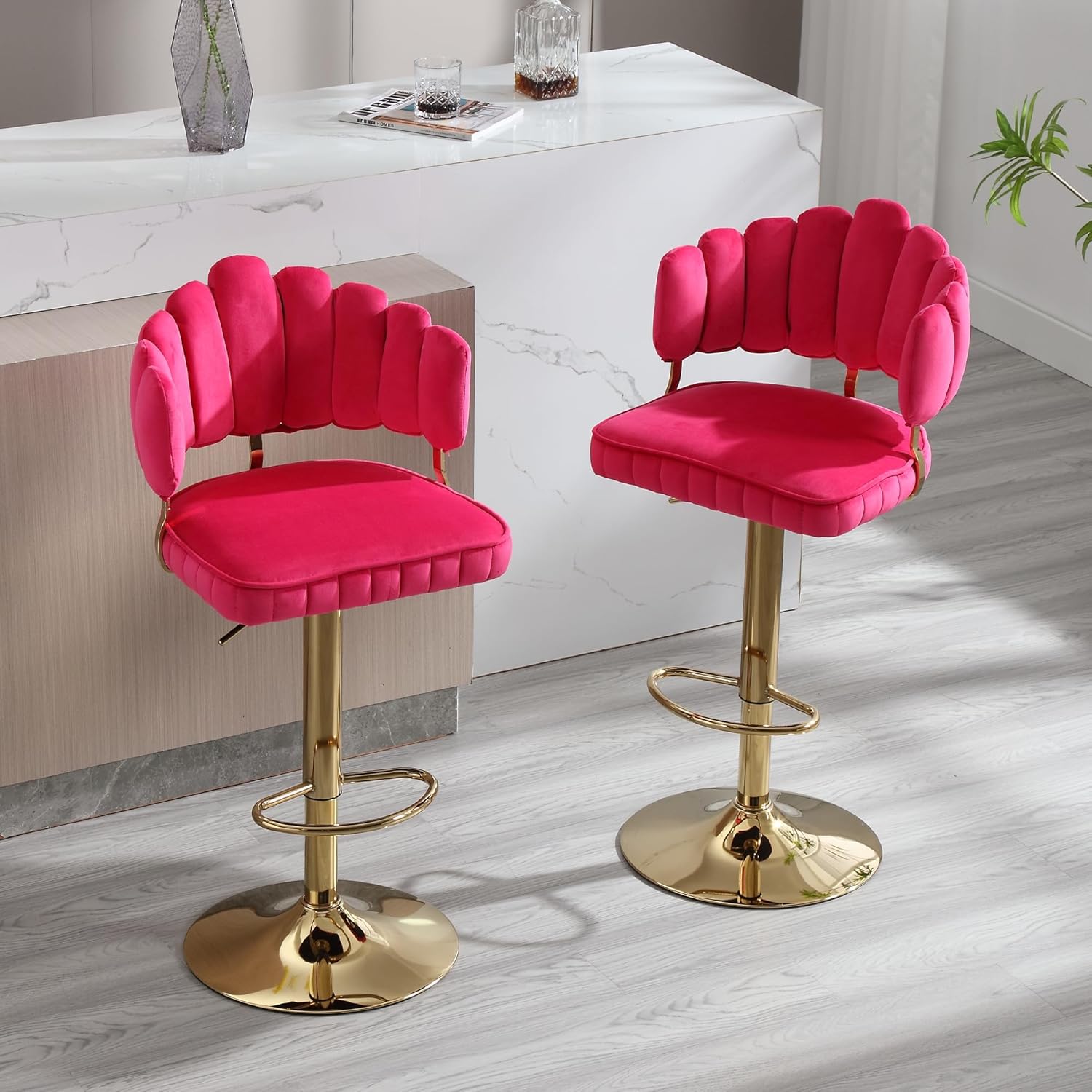 Petal shaped modern bar stools