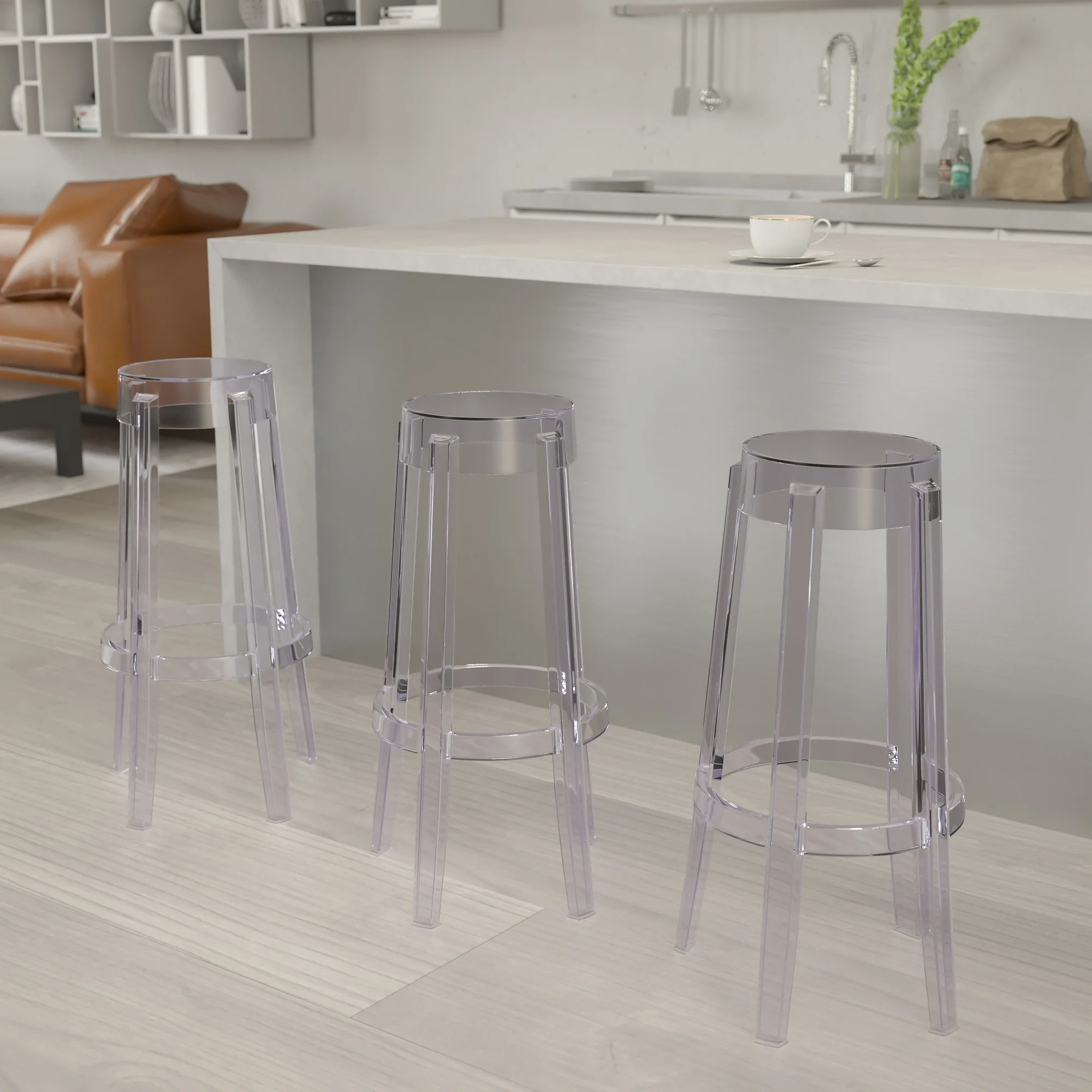 Stackable Crystal bar stool set