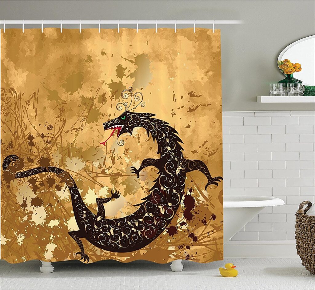 bathroom decor featuring dragons | Interior Design Ideas