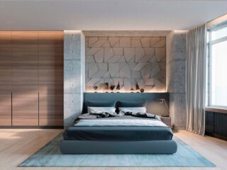 Concrete Wall Designs: 30 Striking Bedrooms That Use Concrete Finish Artfully