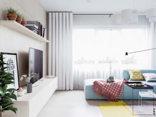 A Scandinavian Style Apartment Perfect For a Small Family [Includes Floor Plan]