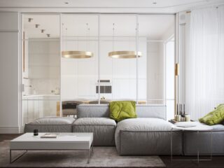 Light and Modern Sophistication In A Two Bedroom Apartment