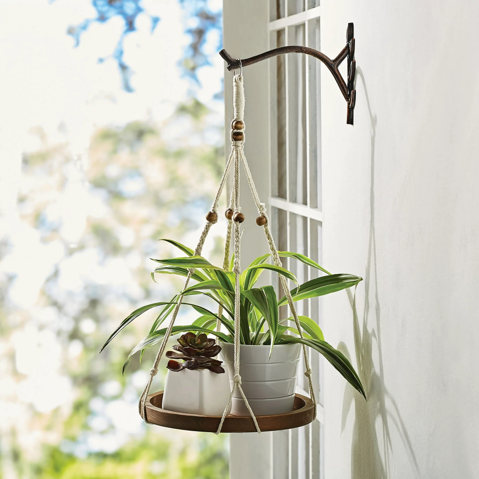 Bohemian hanging plant stand