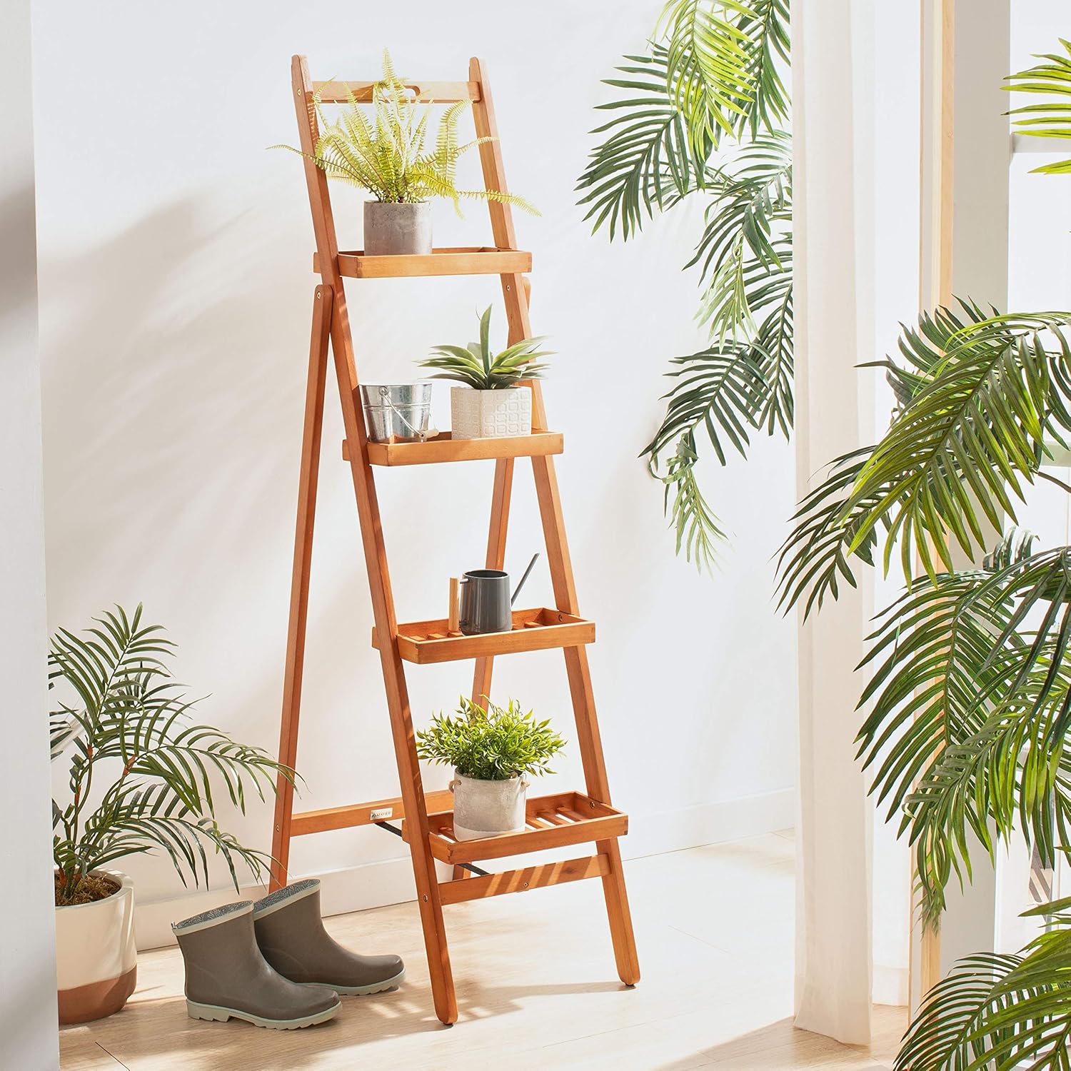 Ladder-style plant stand