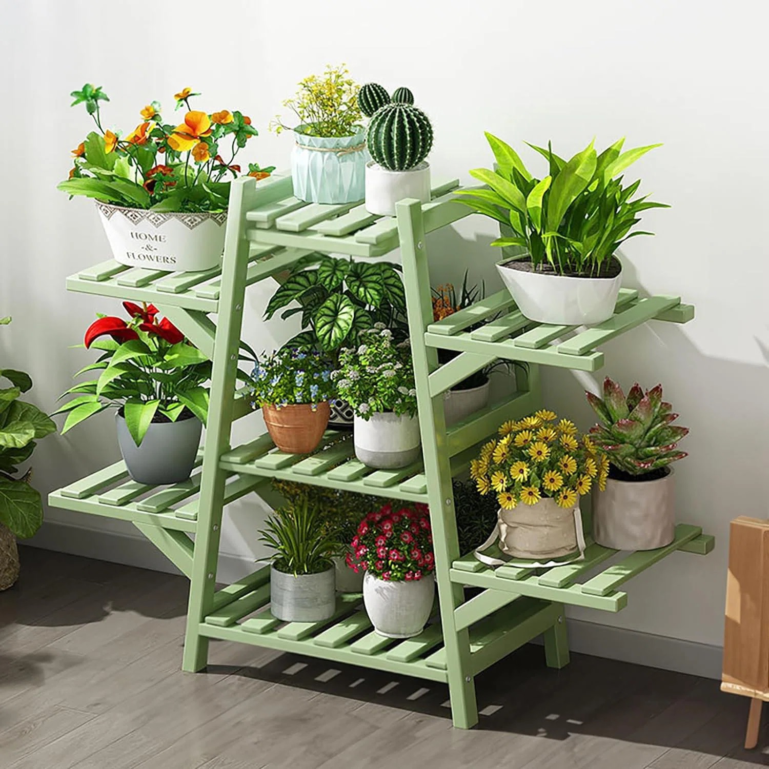 Green plant stand