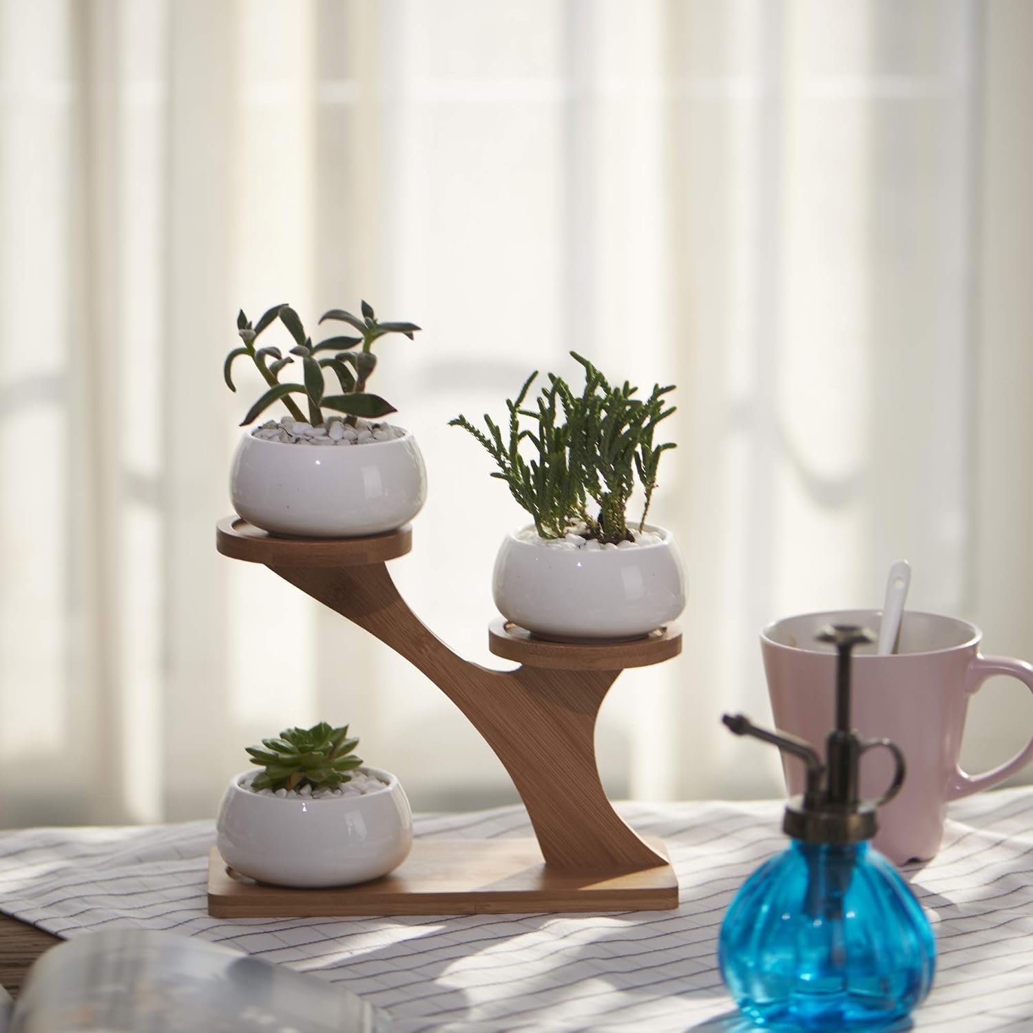 Small tabletop plant stand