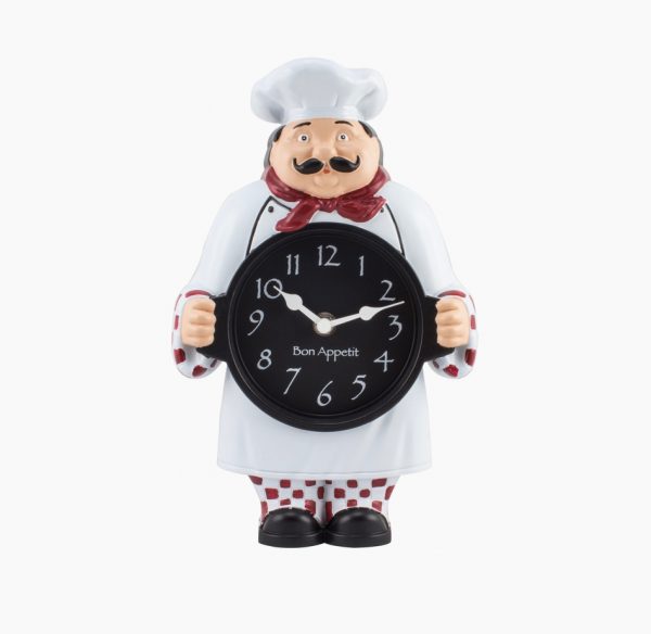 Miniature Clocks Kitchen Chef Utensil Set Mini Clock