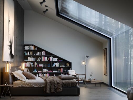 Bedrooms Bookshelves: 23 Inspirational Examples For Those Who Love To Sleep Near Their Books