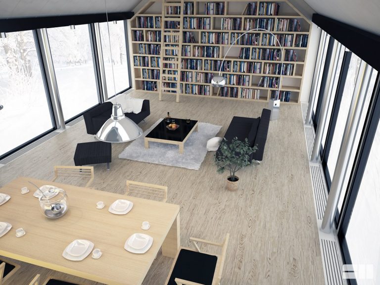 Rustic home library | Interior Design Ideas