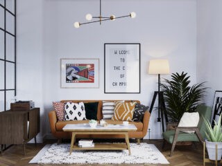 Earthy Eclectic Scandinavian Style Interior