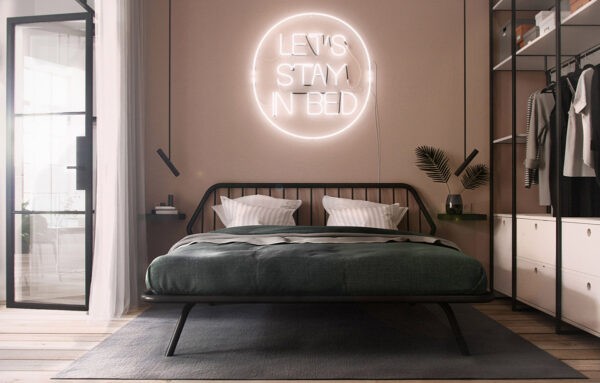 bedroom neon sign | Interior Design Ideas