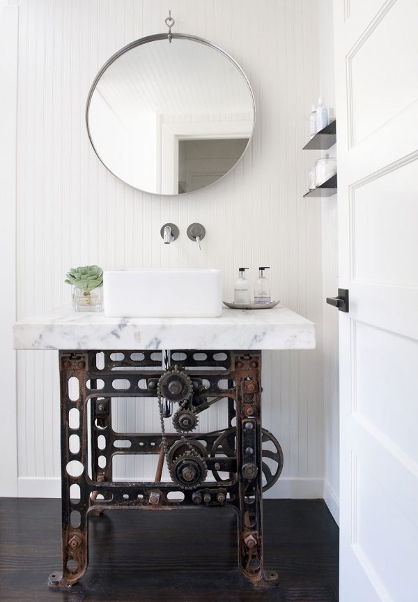 rustic industrial bathroom vanity Interior Design Ideas