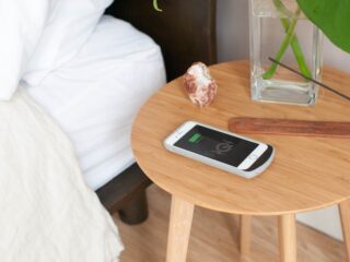 Product Of The Week: A Beautiful Bamboo Side Table With Integrated Wireless Phone Charger