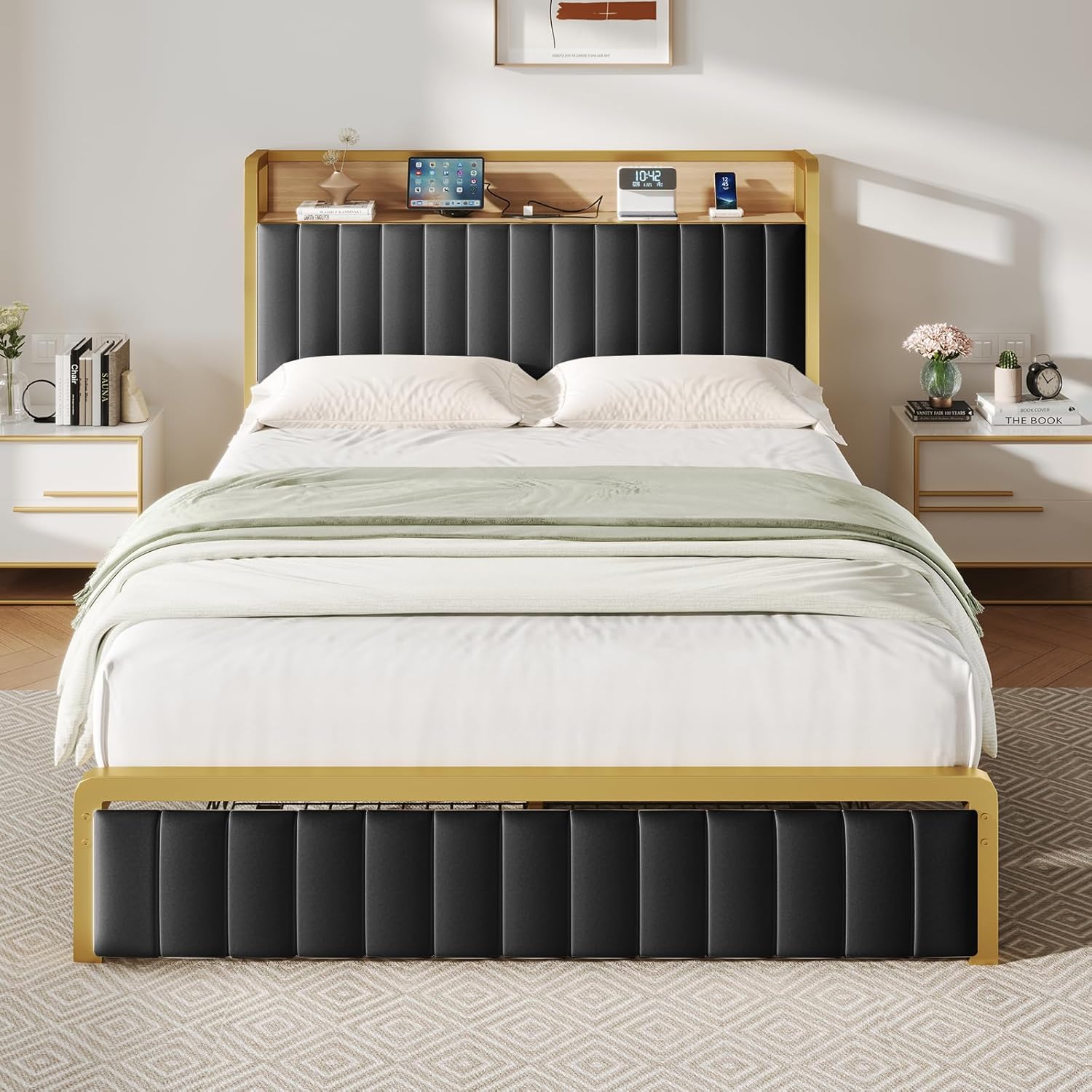 Motion sensor platform bed