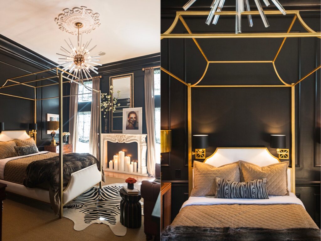 black white and gold bedroom ideas | Interior Design Ideas