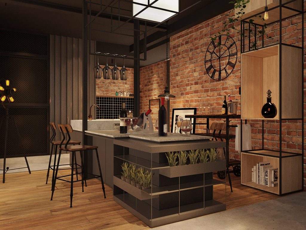 industrial style kitchen diner | Interior Design Ideas