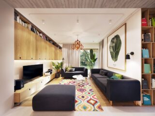 Garden Greens Add Personality to this Warm and Modern Apartment