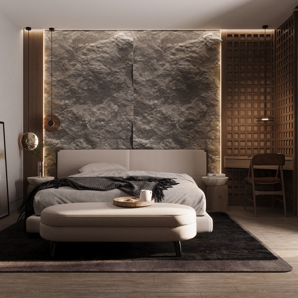 luxury bedroom decor scheme