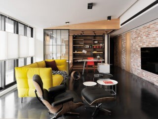 Snazzy Modern Flat With Rustic Meets Industrial Decor