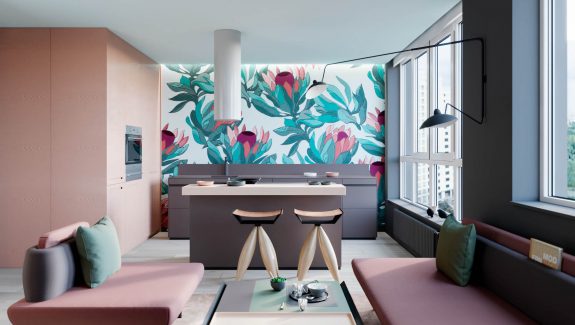 Interior Design Using Pink And Green: 3 Examples To Help You Pull It Off