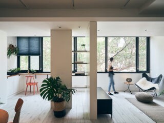 Bright Apartment With Clean White Decor, Wood Accents & Green Plants