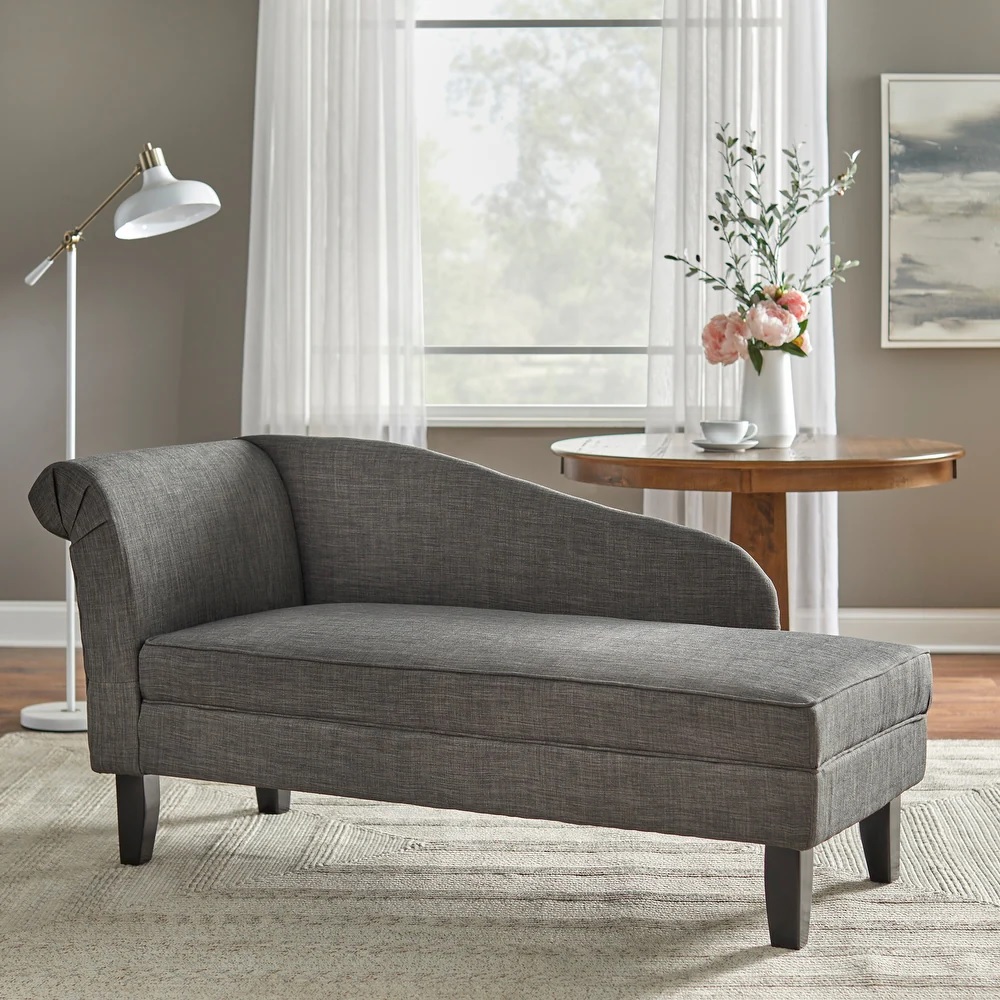 Modern grey chaise lounge