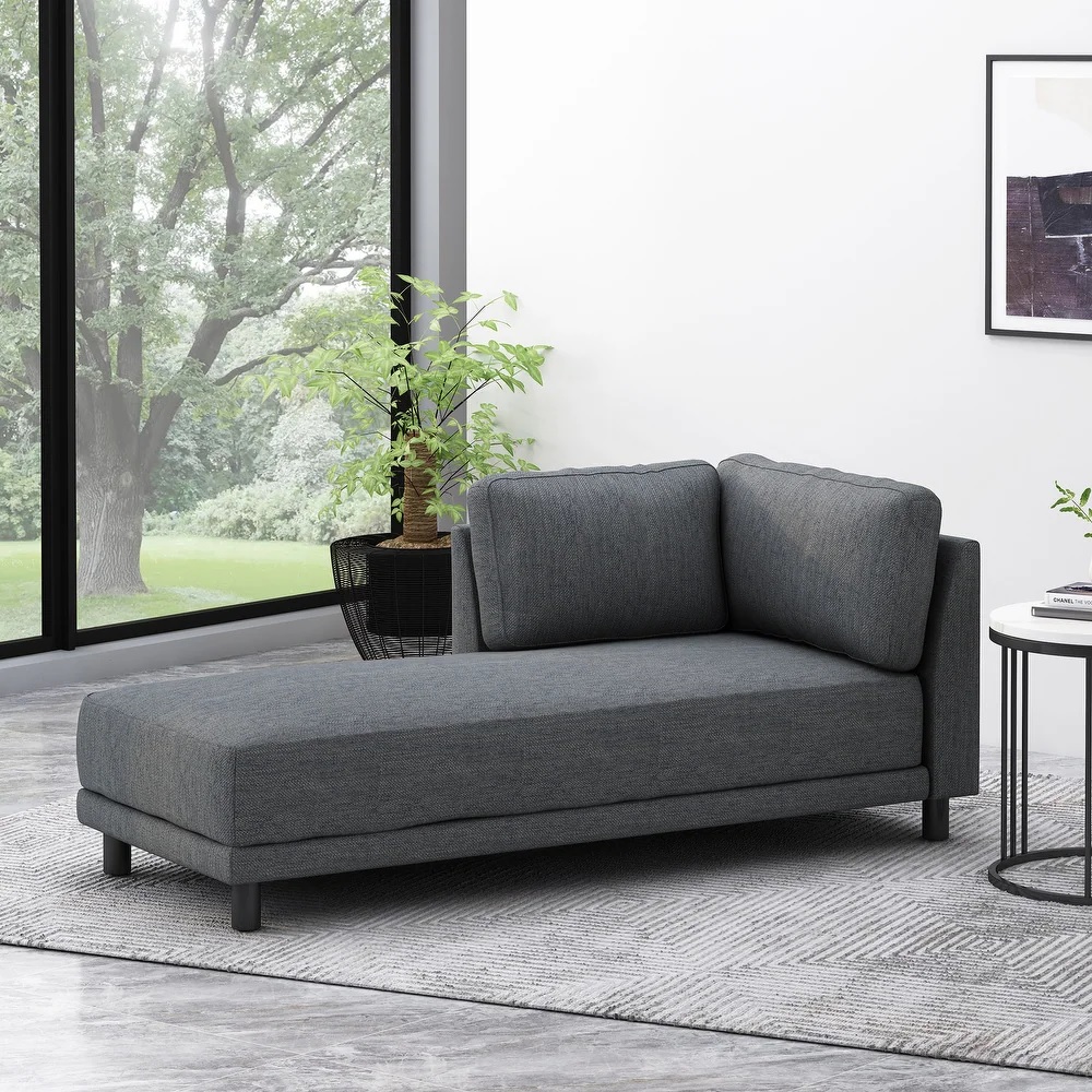 Modern grey chaise